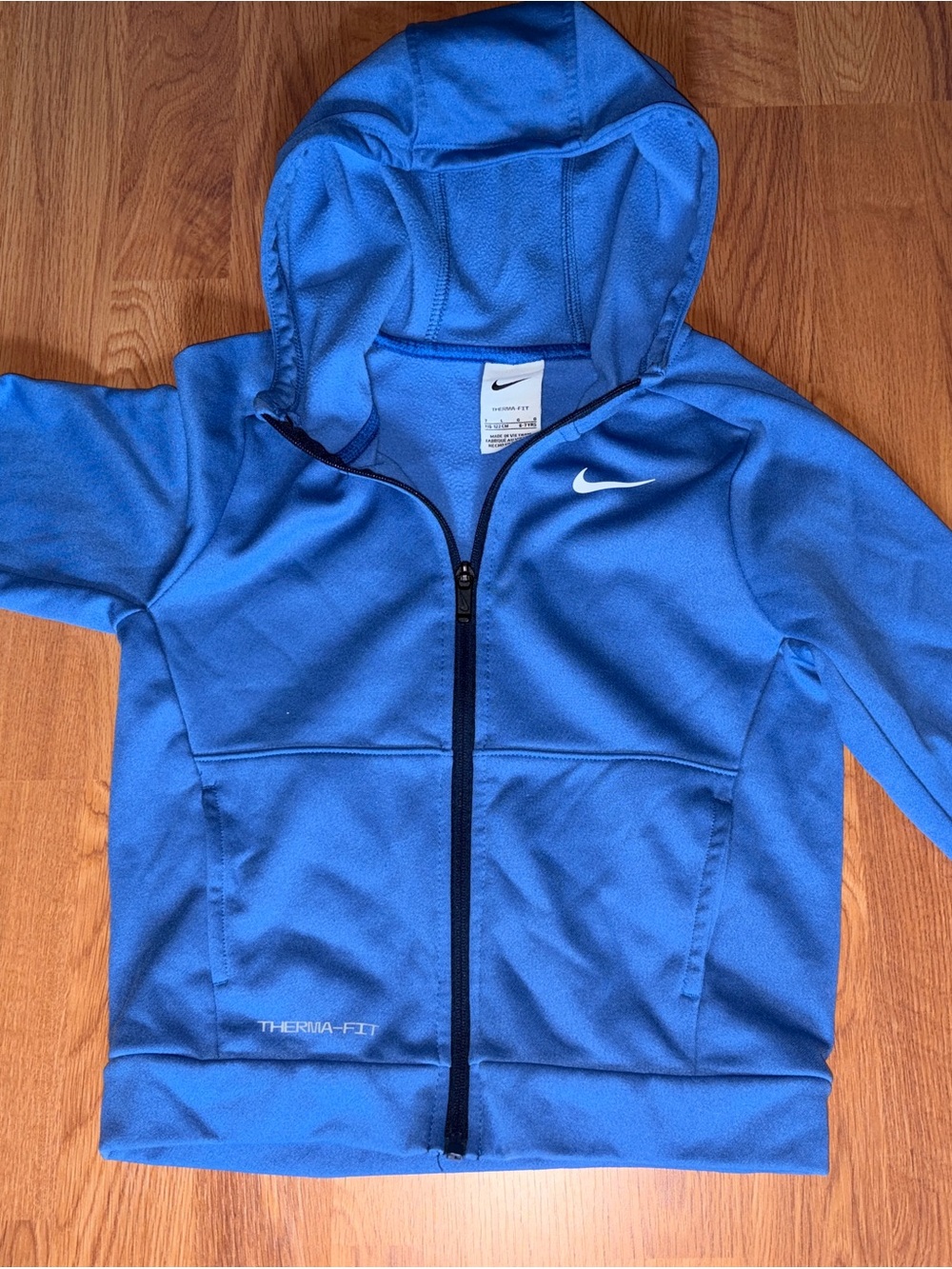 Nike Royal Blue Kids Therma-FIT Full-Zip Hoodie - Picture 2 of 3
